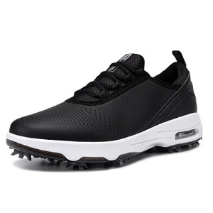 FENLERN Men's Waterproof Golf Shoes Soft Spikes Black | 13 FENLERN Men's Waterproof Golf Shoes Soft Spikes Black | 13