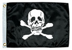 Taylor Made 12" x 18" Jolly Roger Novelty Boat Flag Taylor Made 12" x 18" Jolly Roger Novelty Boat Flag