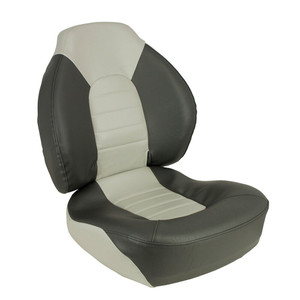 Springfield Marine 1041733 Fish Pro Mid Back Folding Seat, Charcoal & Grey Springfield Marine 1041733 Fish Pro Mid Back Folding Seat, Charcoal & Grey