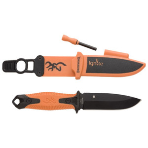 Survival Knife Browning  Knife, Ignite 2 Orange
