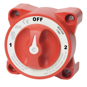 Blue Sea 11001 e-Series Battery Switch w/Alternator Field Disconnect - 3-Position Blue Sea 11001 e-Series Battery Switch w/Alternator Field Disconnect - 3-Position