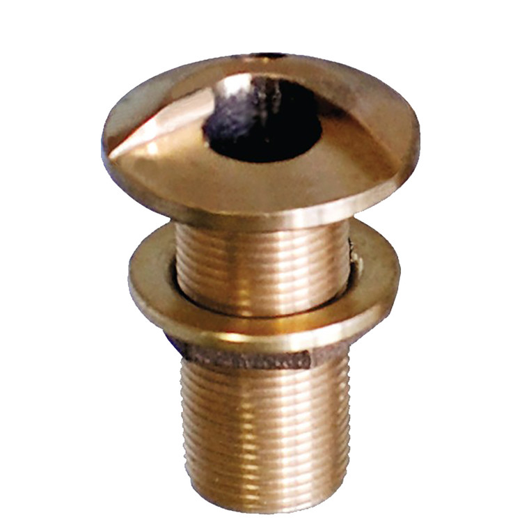 GROCO 1-1/4" Bronze High Speed Thru-Hull Fitting w/Nut