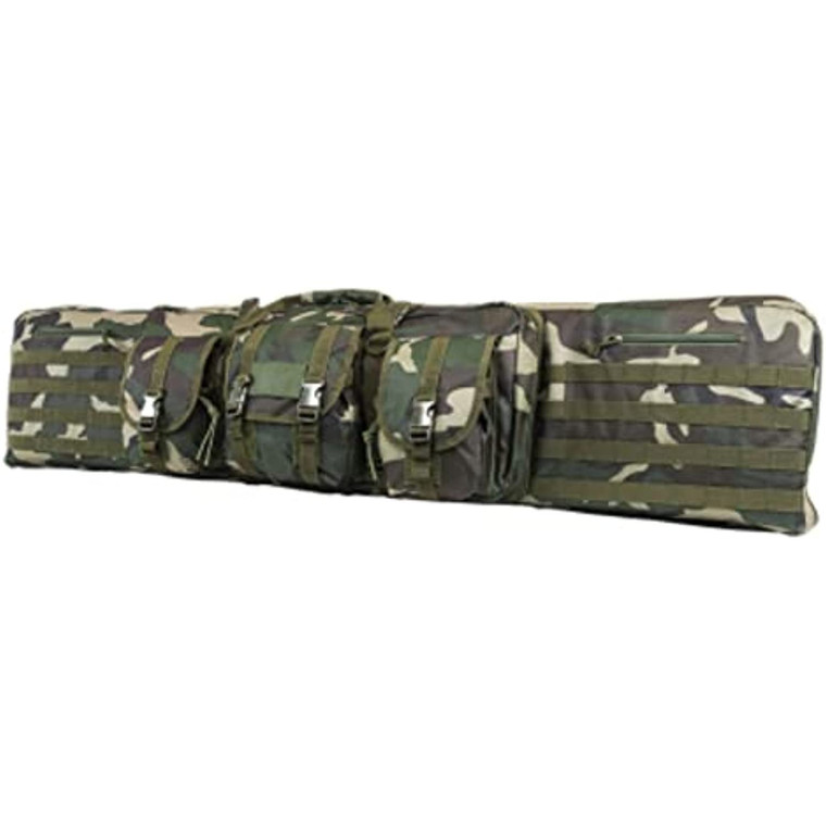 NcSTAR Dbl Carbine Case Woodland Camo 52in