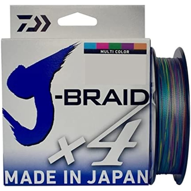 Daiwa J-Braid X4 Filler Spool 20lb Multi-Color 300 Yds