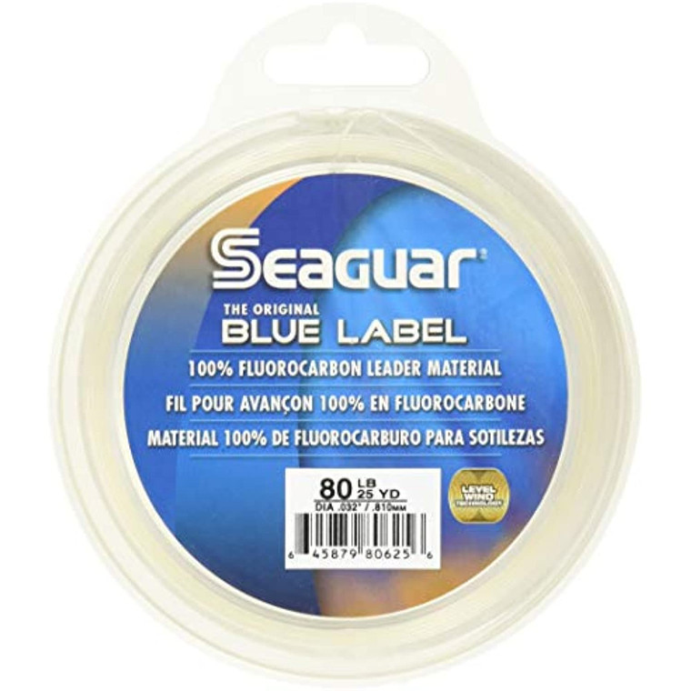 Seaguar Blue Label 100  Fluorocarbon Leader 25 yds 80 lb