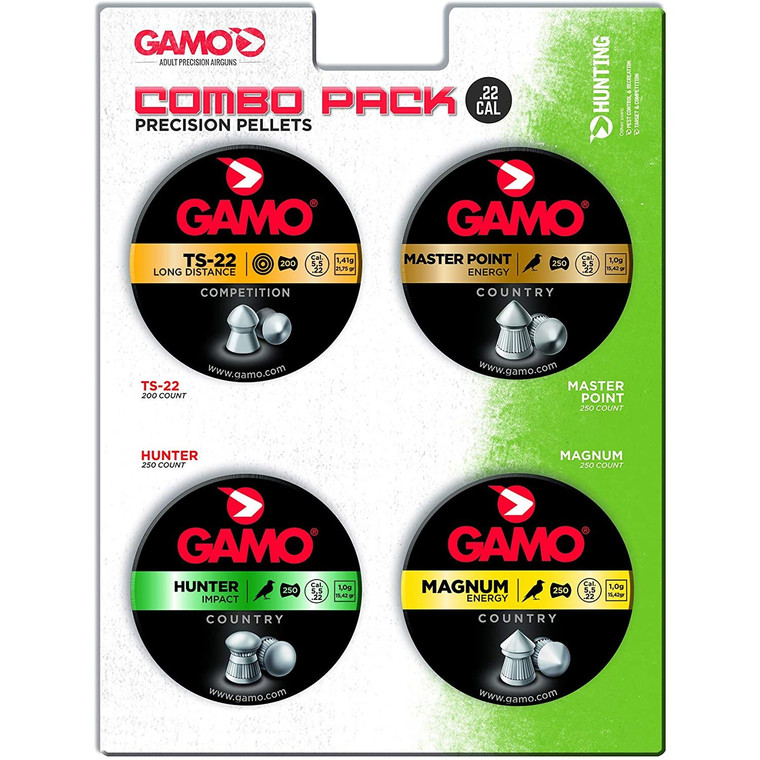 Gamo Combo Pack Assorted .22 Cal Hunting Pellets