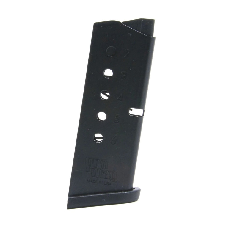 ProMag SandW Bodyguard .380 ACP 6 Round Magazine-Blued Steel