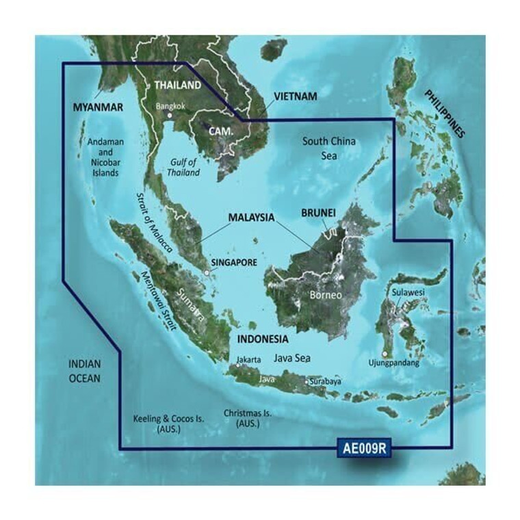 Garmin BlueChart® g3 HD Singapore / Malaysia / Indonesia - microSD™ / SD™