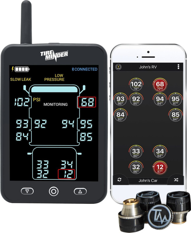 TPMS System TIREMINDER A1AS WITH 4 TRANSMITTERS