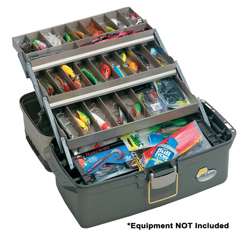 Plano Guide Series™ Tray Tackle Box - Graphite/Sandstone