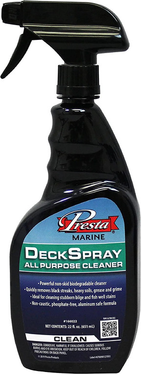 Presta Deck Spray All Purpose Cleaner - Powerful, Non-Skid Biodegradable Cleaner