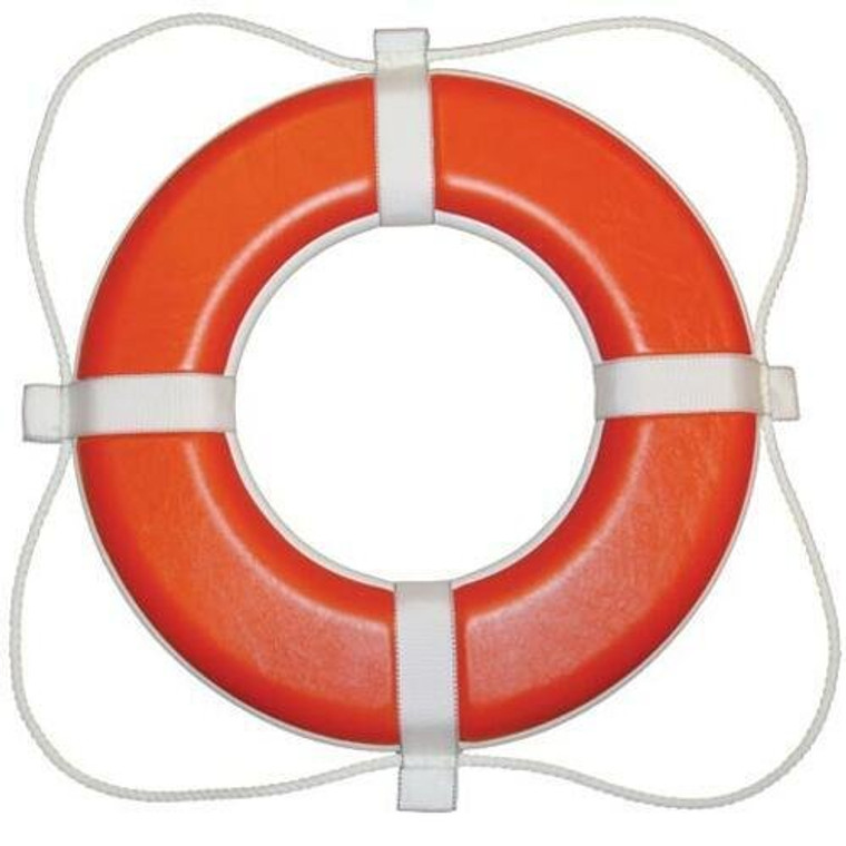 Taylor Made Foam Ring Buoy - 30" - Orange w/White Grab Line 383