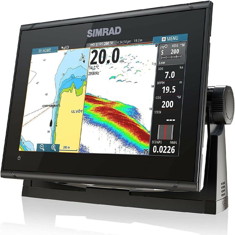 Chartplotter Simrad GO9 XSE - 9-inch  with HDI Transducer, C-MAP Discover Chart