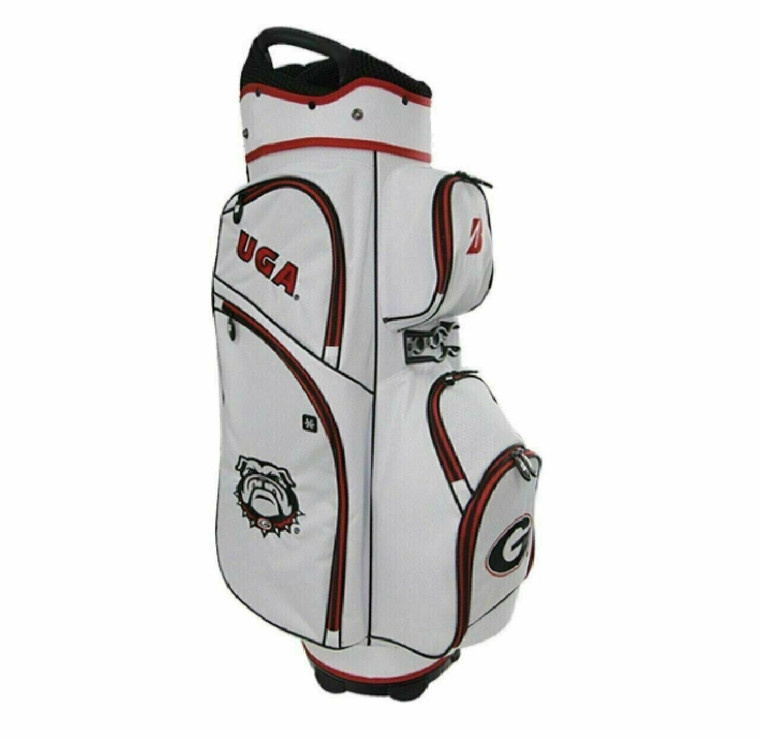 Golf Bag UGA Bridgestone Collegiate NCAA 7 way Cart Bag-University of Georgia