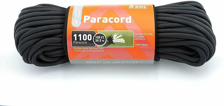 S.O.L. Survive Outdoors Longer SOL 1100 Paracord for Survival, 100% Nylon,...