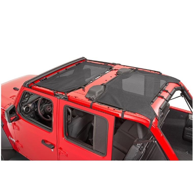 TrailFX Mesh Bikini Top Fits 2018-2023 Jeep Wrangler JL 4-Door