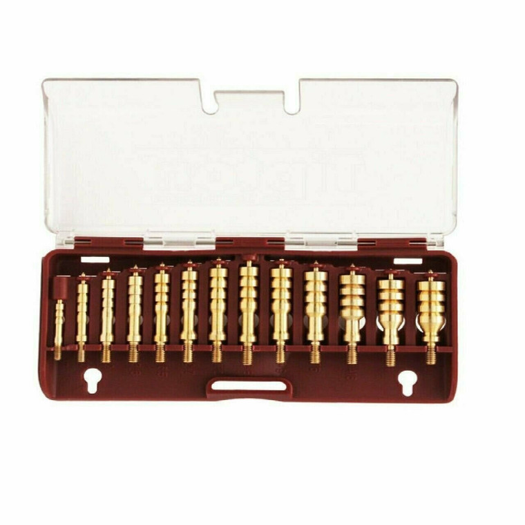 Gun Cleaning Tipton 13-Piece Solid Brass Jag Set Gun Cleaning (749245)