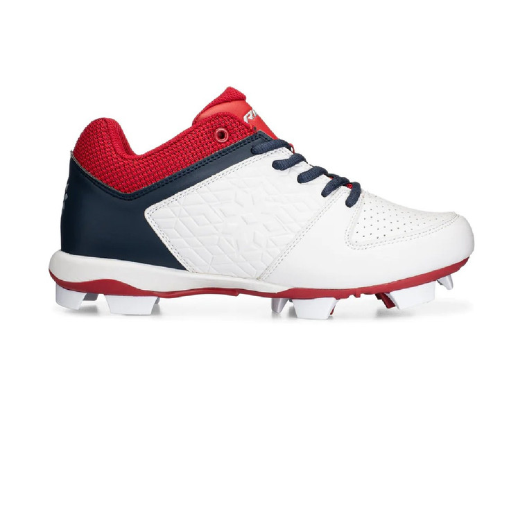 Rip It Diamond Softball Cleat Molded Girls Size-Red/White/Blue