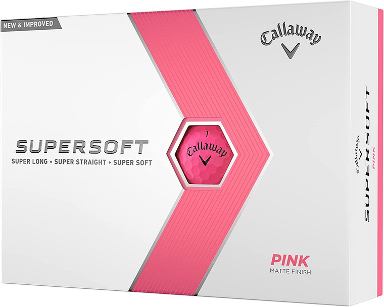 Callaway Supersoft Golf Balls 12B PK (2023 Version, Pink)