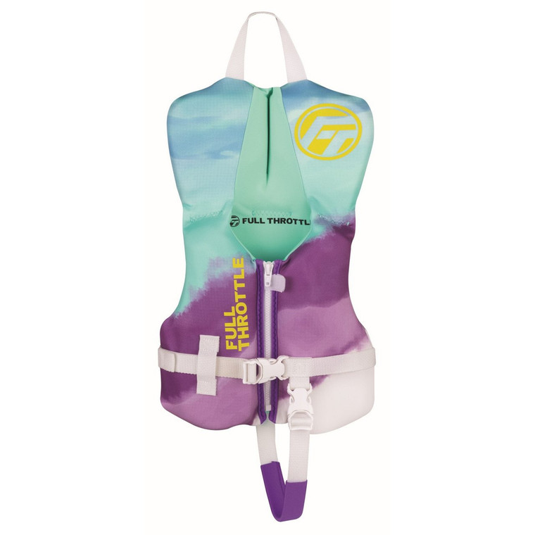 Full Throttle Infant Rapid-Dry Flex-Back Life Jacket Aqua