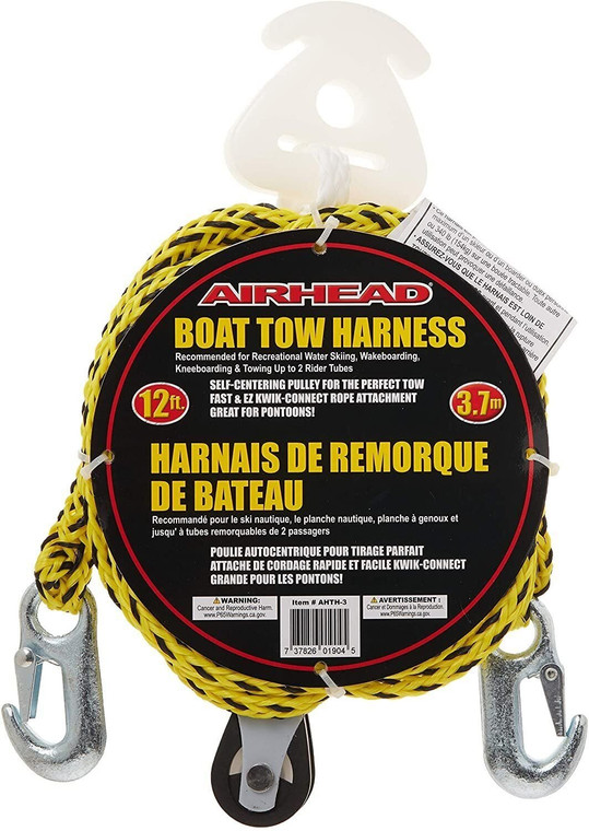 Tubing Tow Rope Airhead Self Centering Tow Harness for 1-2 Rider Towable...