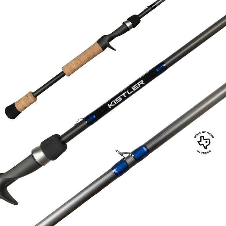 Kistler Helium Weightless Worm, Senko, Fluke Casting Rods 7’0” Lite-Med-Heavy