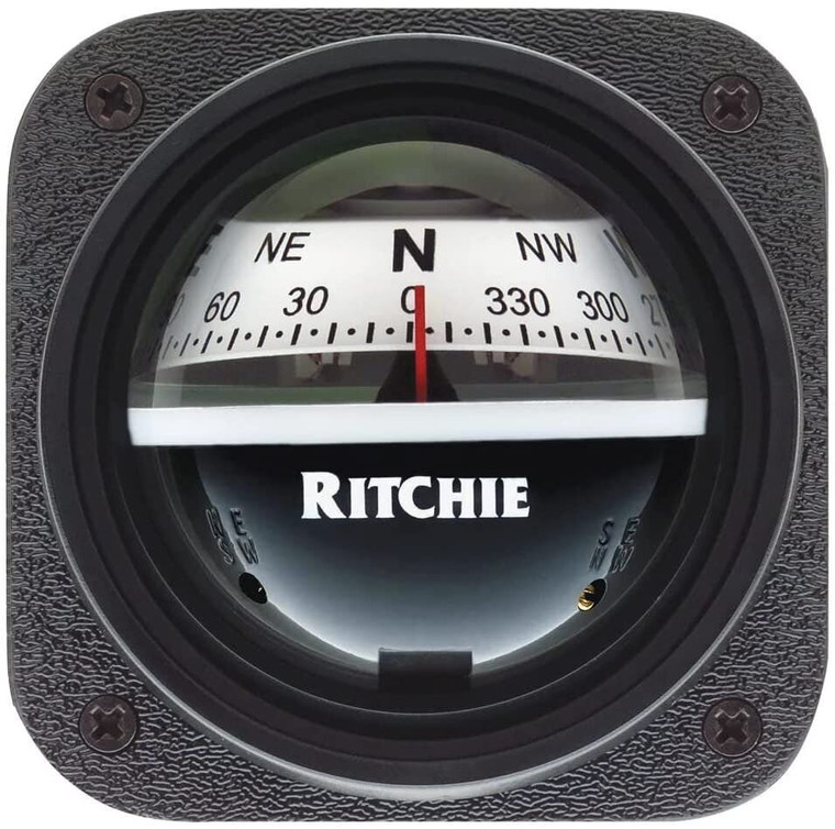 Compass Kyak Ritchie X-10W-M, Bracket Mount Compass, White Dial