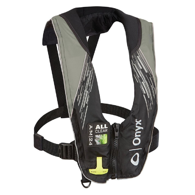 Life Vest Onyx  A/M-24 Clear Auto/Manual Ipfd , Grey