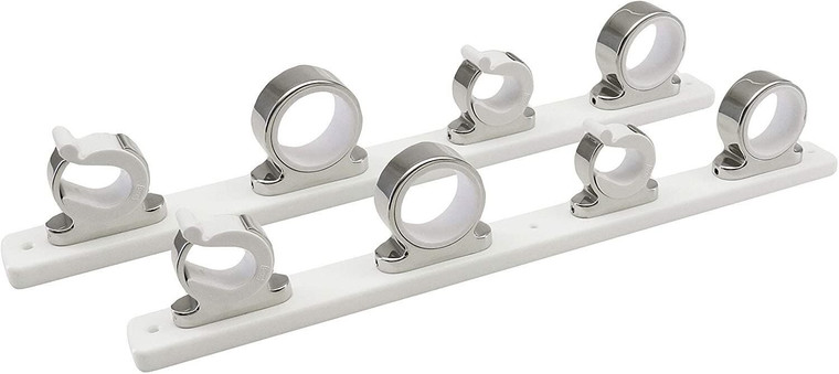 Rod Holder TACO Metals 4-Rod Stainless Steel/Delrin Rod Hanger Rack