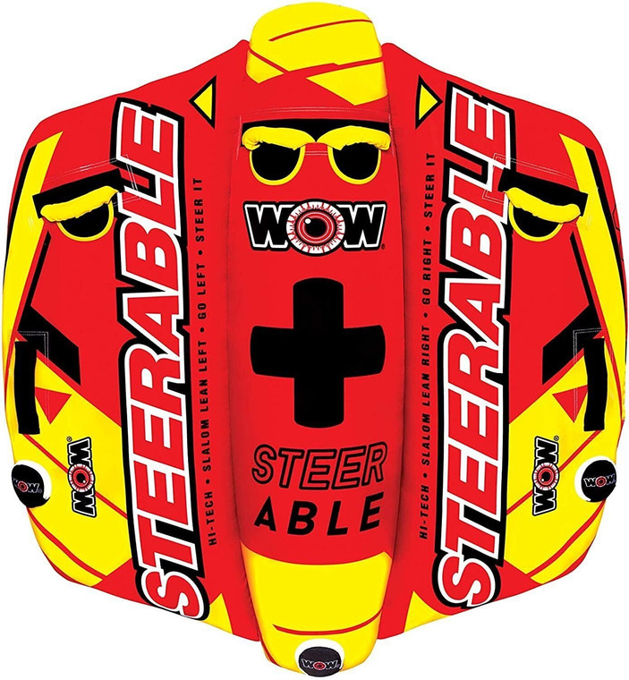 Steerable Tube WOW Take Control of the Ride 2 Person Inflatable