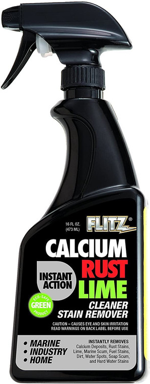 Flitz Instant Calcium, Lime & Rust Remover 16 Ounce Spray Bottle