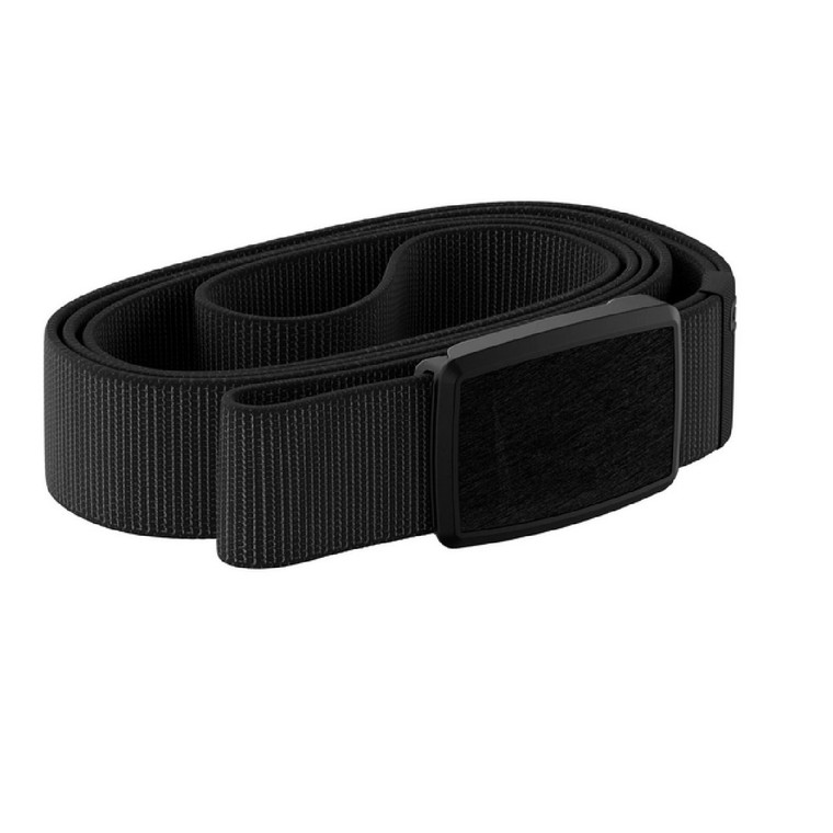 Groove Belt Low Profile Magnetic Buckle Web Belt Black/Black