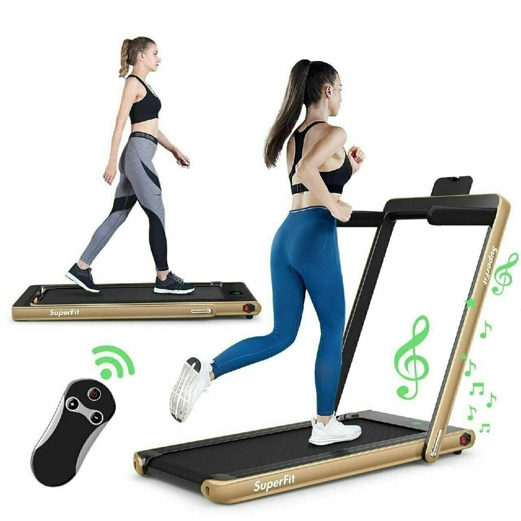 Treadmill GoPlus 2 in 1 (2.25 HP) Under desk or Standard Run/Walk -18732649 GLD