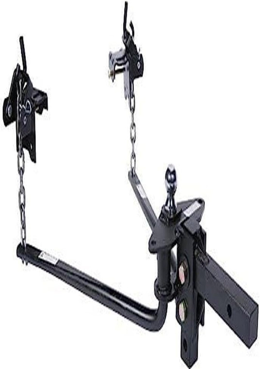 Husky Round Bar Weight Distro Hitch w/ Bolt-Together Ball Mount/Shank Assembly 1200 Lbs Max Tongue