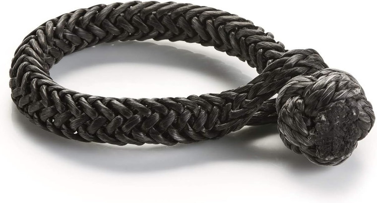 WARN Spydura Soft Shackle Synthetic Rope, 3/8" Diameter, Black