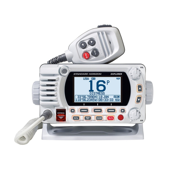 Standard Horizon GX1800G Fixed Mount VHF w/GPS - WhiteGX1800GW