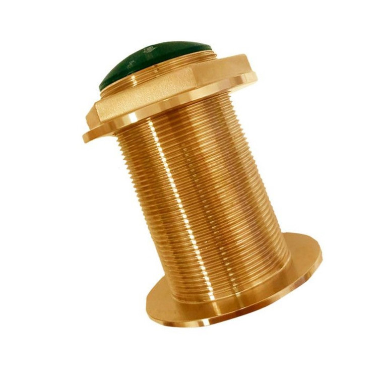 Echonautics Transducer 50/200kHz Bronze Thru-Hull with 18 degree Tilted Element