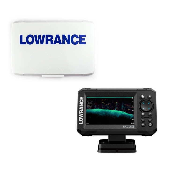 Lowrance Eagle 5” Splitshot HD + C-MAP Bundle (C-Map Discover US and Canada) W/Suncover