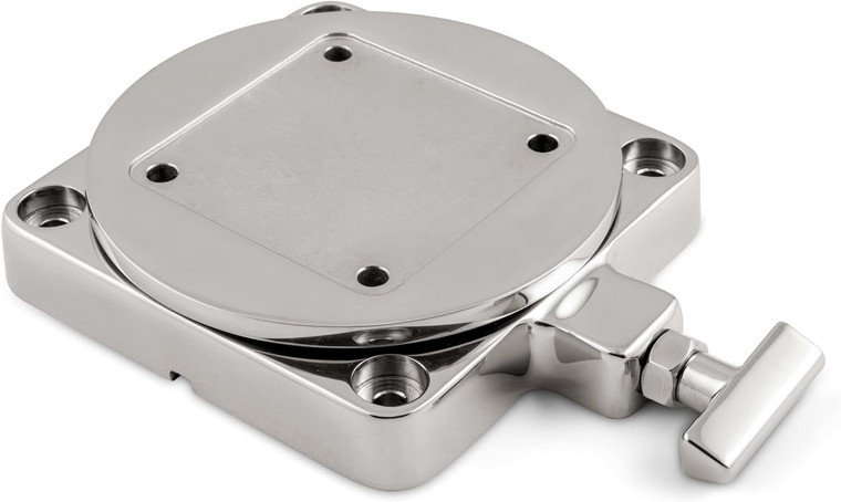 Cannon 1903002 Low-Profile Swivel Downrigger Mounting Base, Stainless Steel