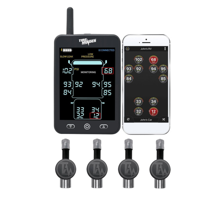 TPMS System TIREMINDER A1AS W 4 FLOW Transmitters