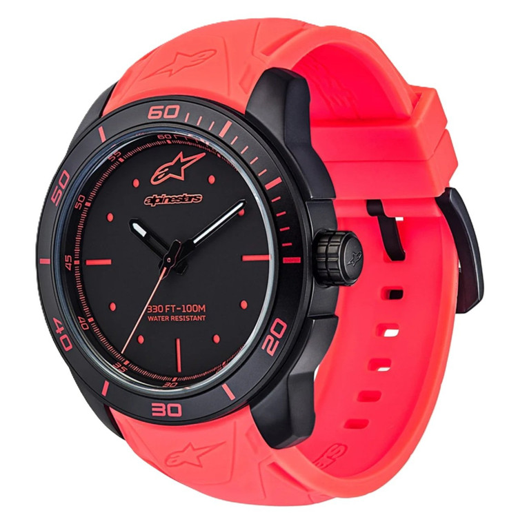 Alpinstars Tech Watch 3H 45mm Mototcross/MTB Sport Watch-Red