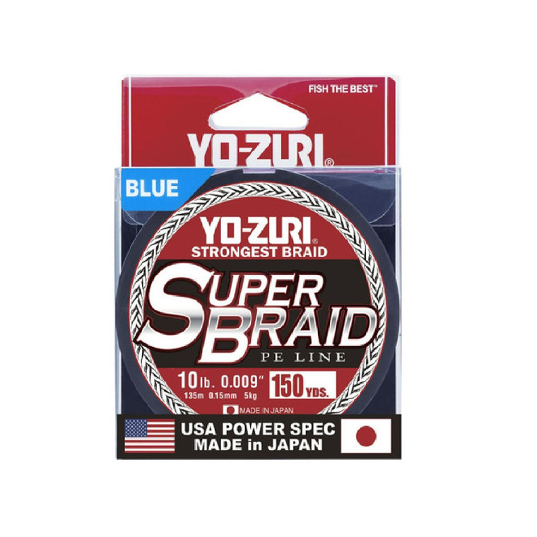 Yo-Zuri Super Braid Blue Fishing Line 150 yard Spool