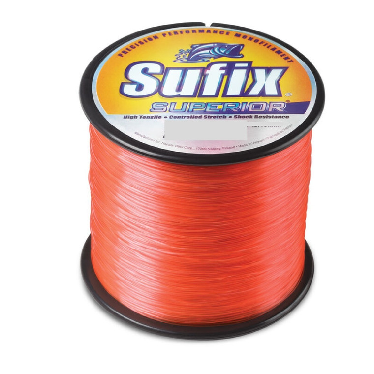 Fishing Line Suffix Superior Monofilament -Neon Fire 100lb-545 Yds