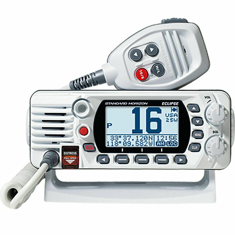 VHF Marine Radio Standard Horizon GX1400 Eclipse Marine VHF Radio white