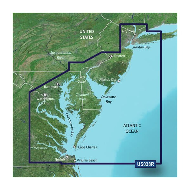 Garmin BlueChart® g3 Vision® HD - VUS038R - New York - Chesapeake - microSD™/SD™