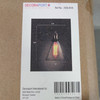 1 Unit of 	Iron Built Matte Black Vintage Wall Sconce with Glass Shade (DK-2506-B1A) - MSRP 91$ - Brand New (Lot # CP567689)