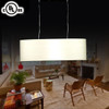 1 Unit of Metal& Fabric Built Modern Style 2-Light Barrel Pendant Light (HYD61569-2) - MSRP 100$ - Brand New (Lot # CP572901)