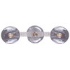 1 Units of Canarm Como Brushed Nickel Contemporary Clear Glass Globe 3-Light Pendant Light - MSRP $259 - Brand New (Lot # BN639101)