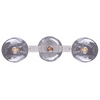1 Units of Canarm Como Brushed Nickel Contemporary Clear Glass Globe 3-Light Pendant Light - MSRP $259 - Brand New (Lot # 104-BN639101)