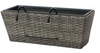 63 Units of Hometrends 20 Inch Polyrattan Wicker Balcony Planter - MSRP $1,762 - Like New (Lot # 672119)